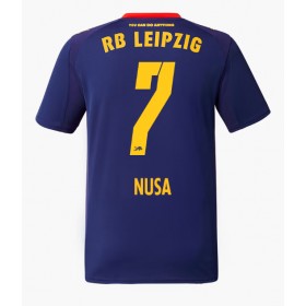 Herren Fußballbekleidung RB Leipzig Antonio Nusa #7 Auswärtstrikot 2025-26 Kurzarm